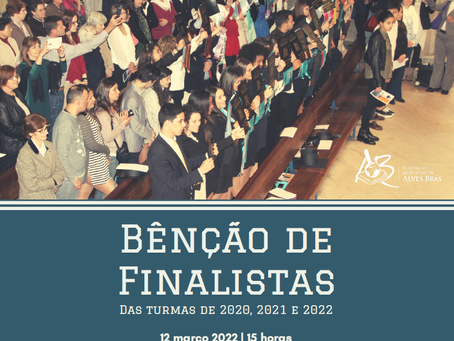 BENÇÃO DE FINALISTAS NO DIA 12 DE MARÇO