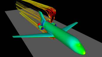 Calcul aérodynamique d'inverseurs de poussée sur moteur avionné avec le code Cedre, pour Snecma 