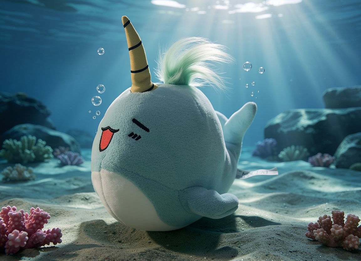 Narwhal plush 7”