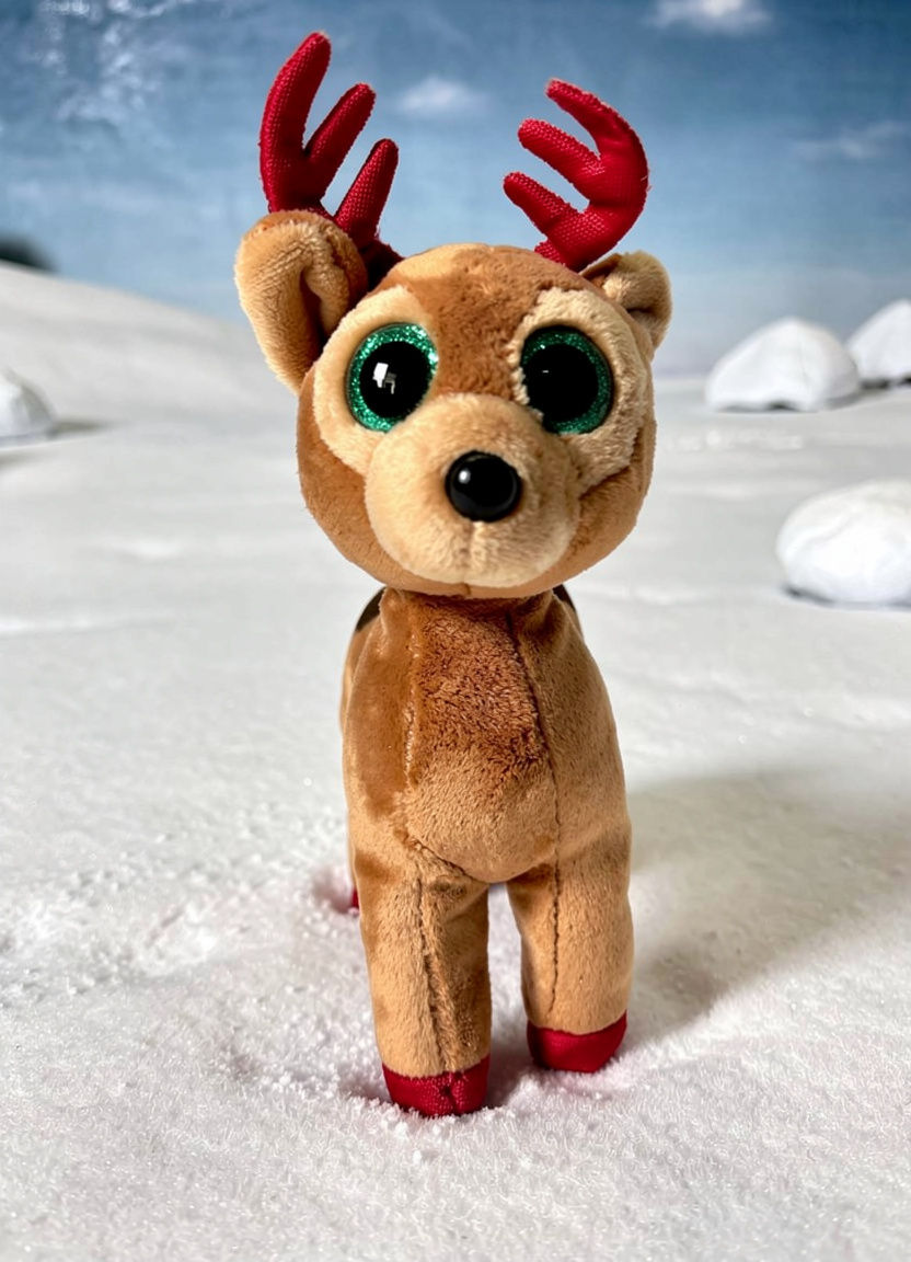 Thumbnail: Ty Beanie Babies Tinsel the Reindeer
