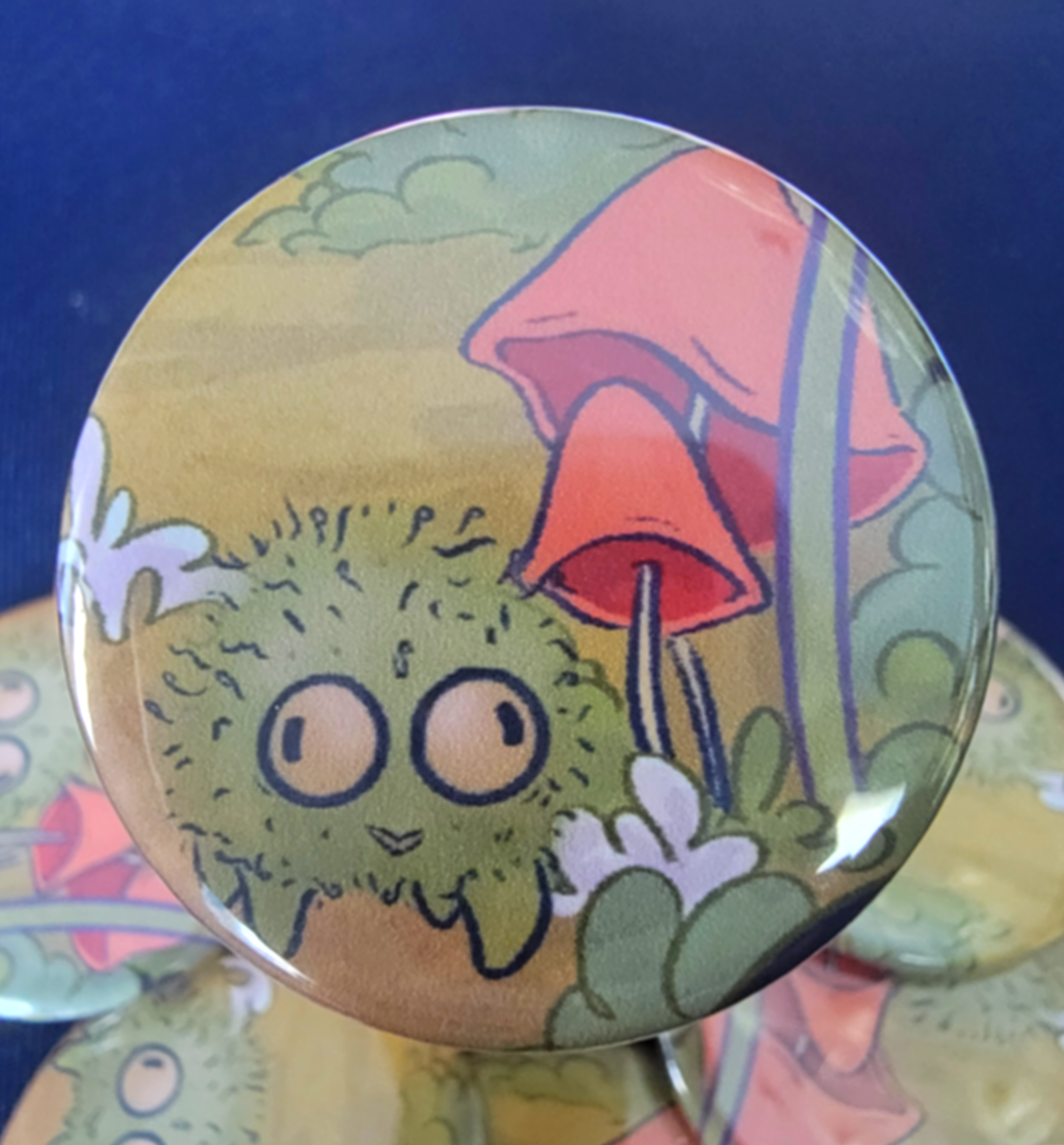 B6 Moss Dog With Mushroom