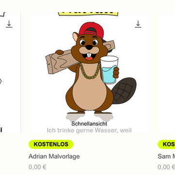 Coloring book pages Tom Tropfen & friends