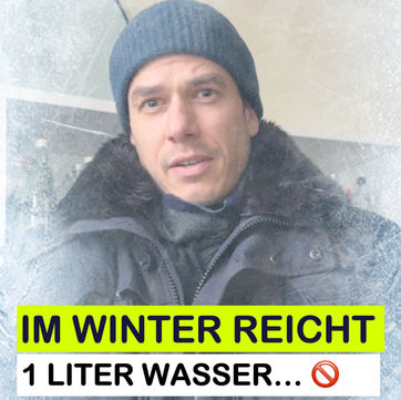Weniger Wasser im Winter Wassersommelier