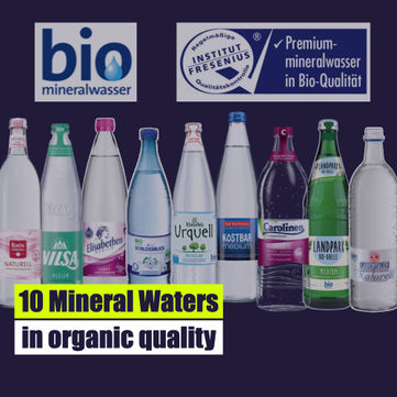 Organic mineral waters