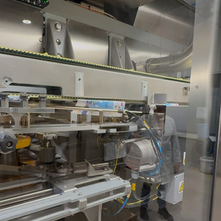 Packaging material is unfolded