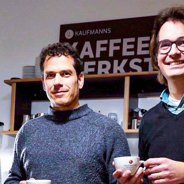 Timo Bausch Wassersommelier mit Kaufmanns Kaffeeröster Wiesbaden