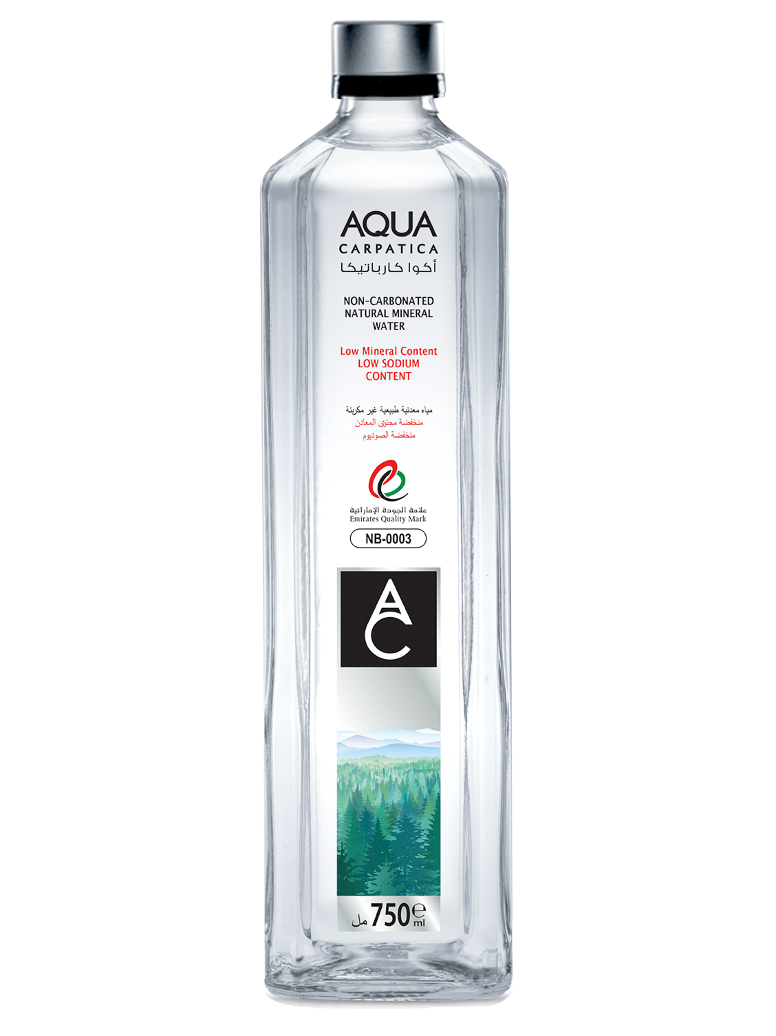 Aqua Carpatica Still 750ml Glass Bottle / 6 Bottles