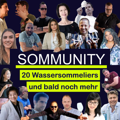 SOMMUNITY, 20 Wassersommeliers und bald noch mehr