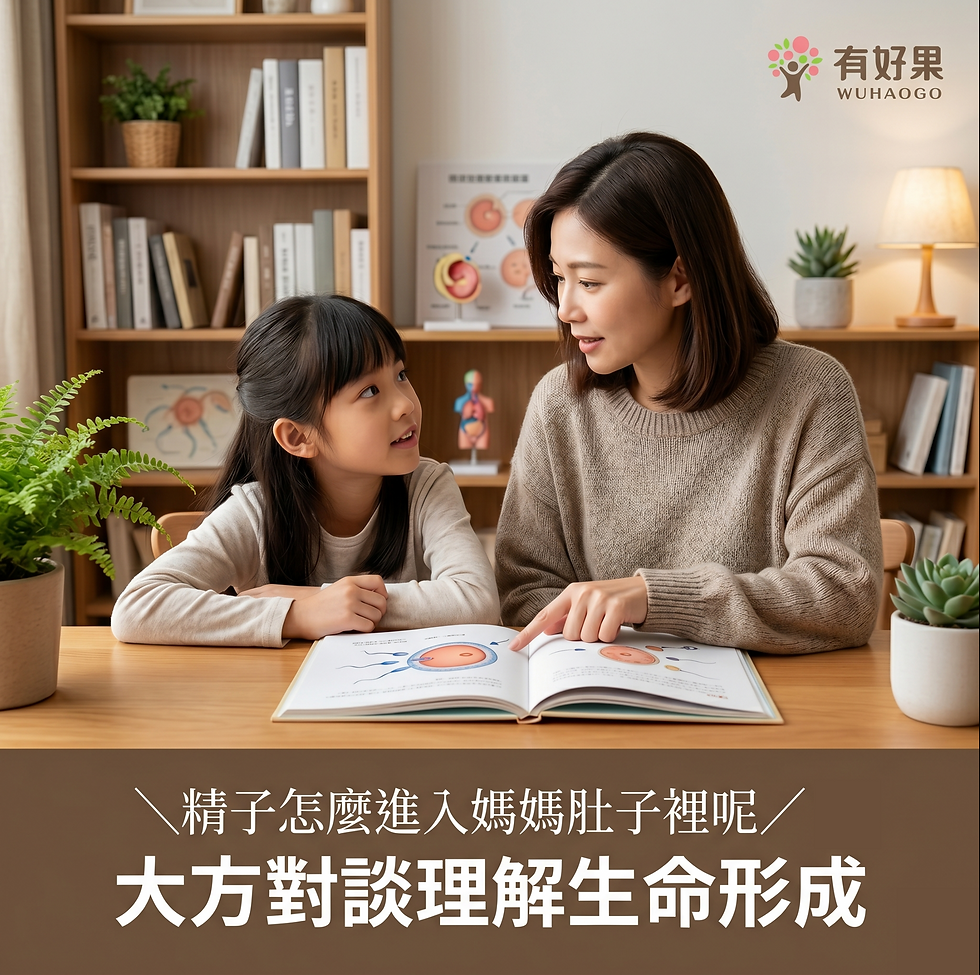 當孩子問：精子怎麼跑進去的？大人必學 3 招