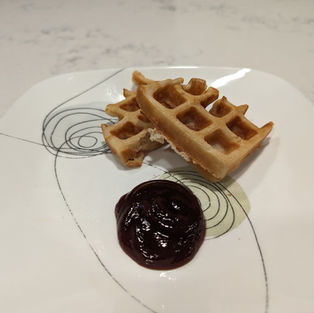 Waffles With Barbecue Sauce