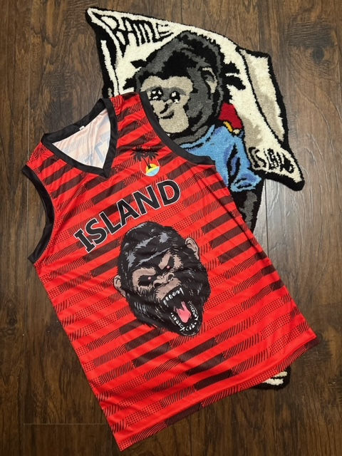 Red Angry Ape Tank Jersey