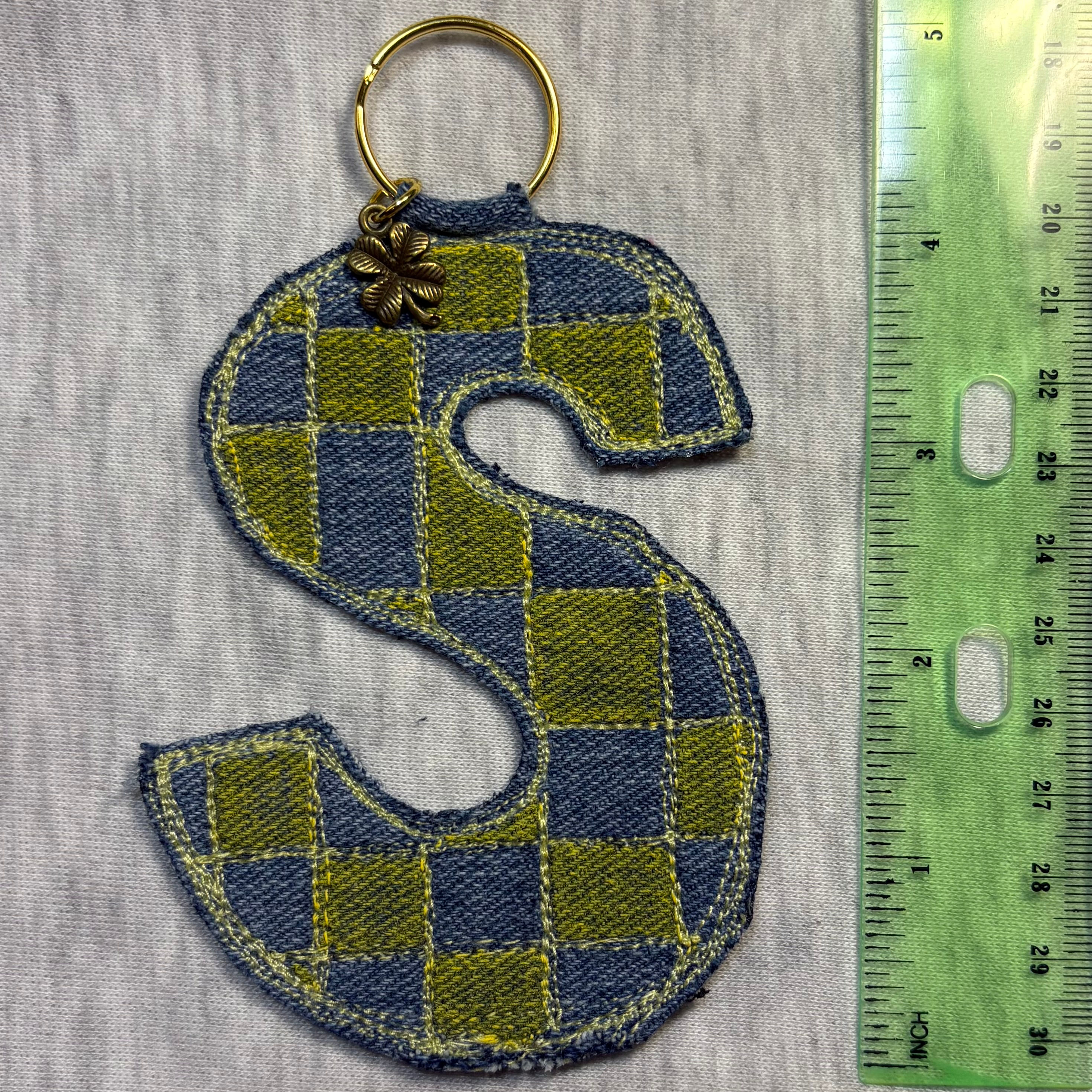 CV Letter Bag Charm “S”