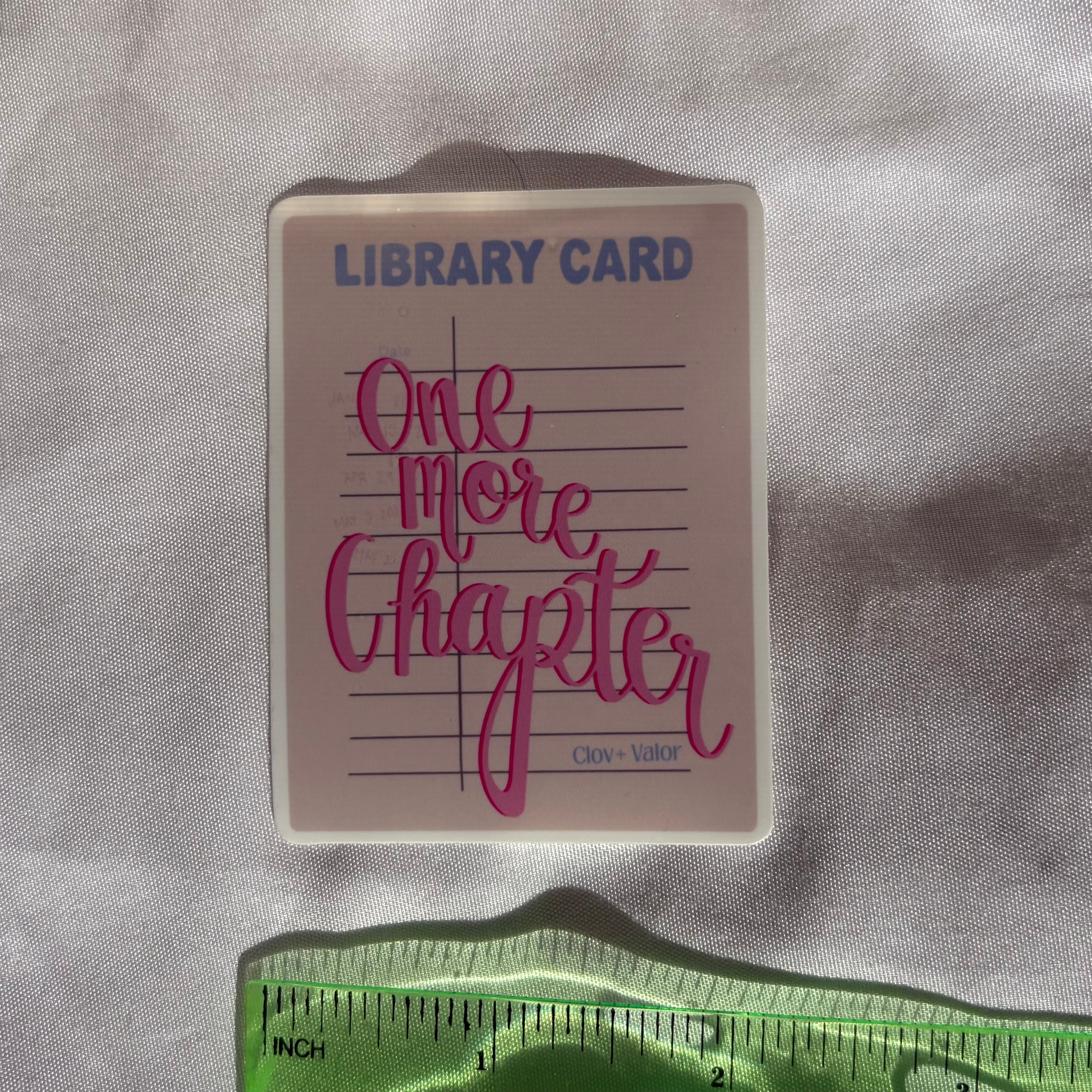 Library Card Sticker
