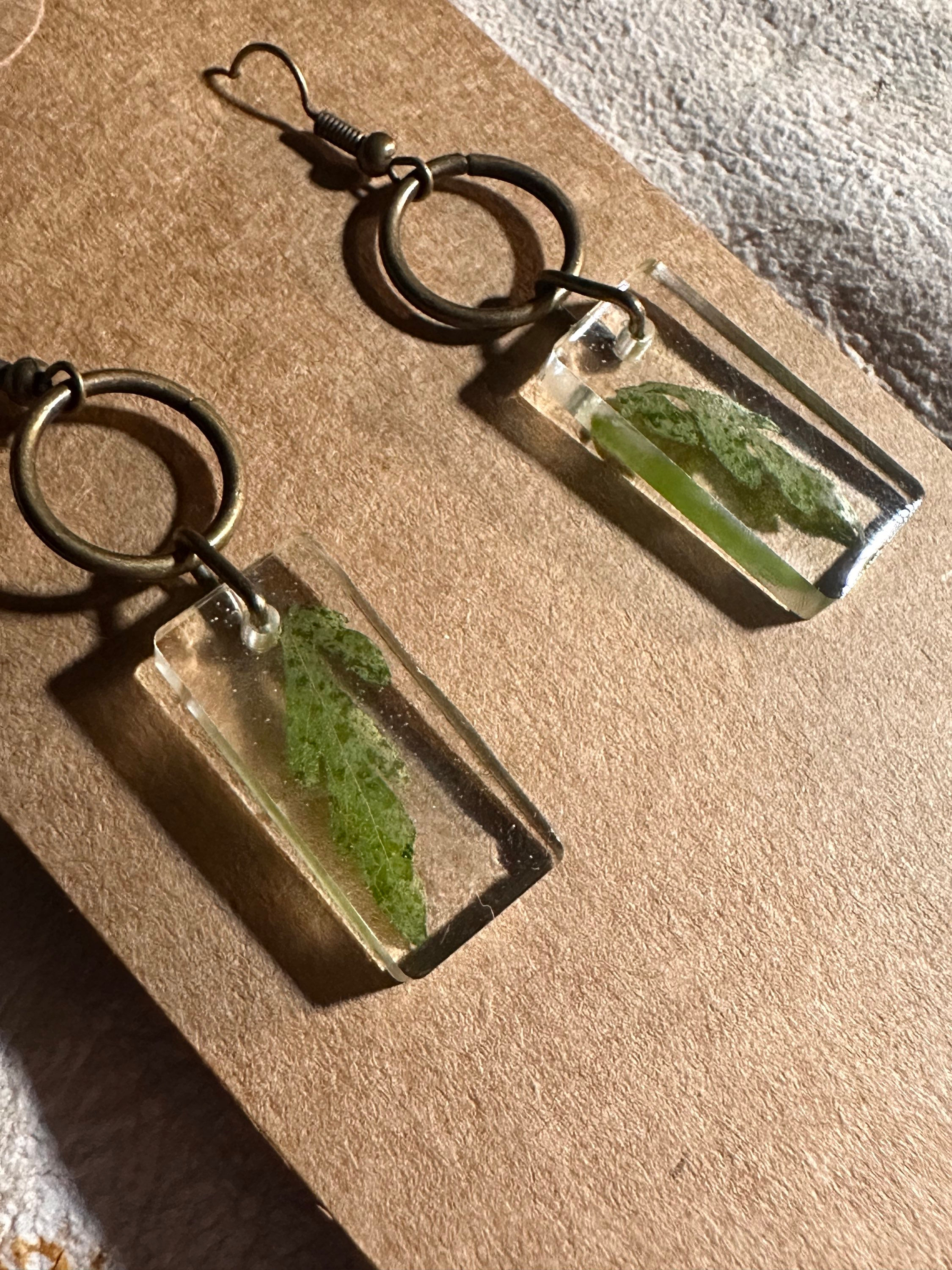 Pressed Flower Earrings 