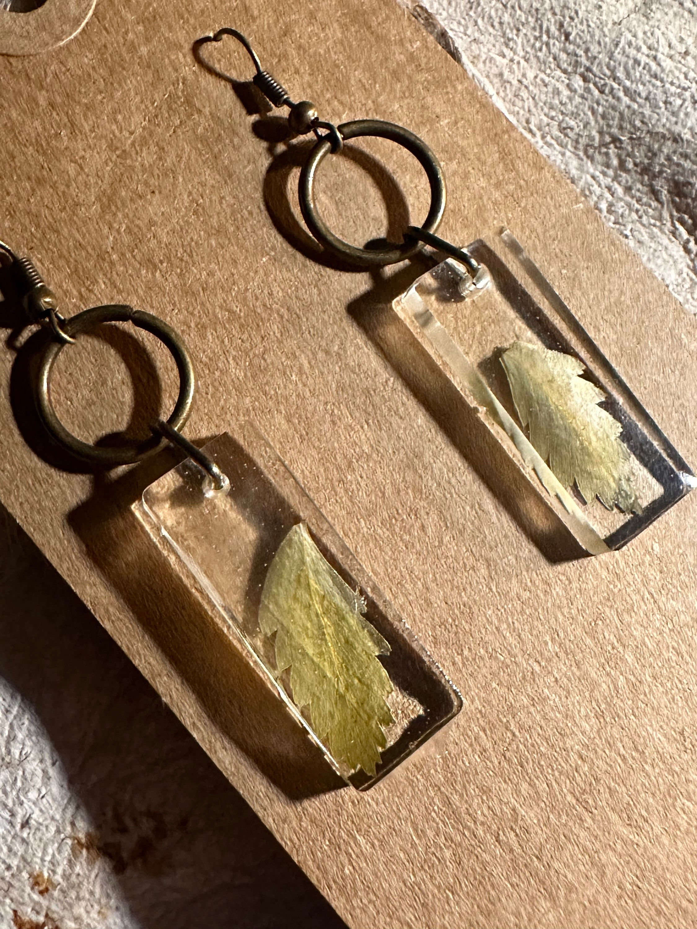 Pressed Flower Earrings 