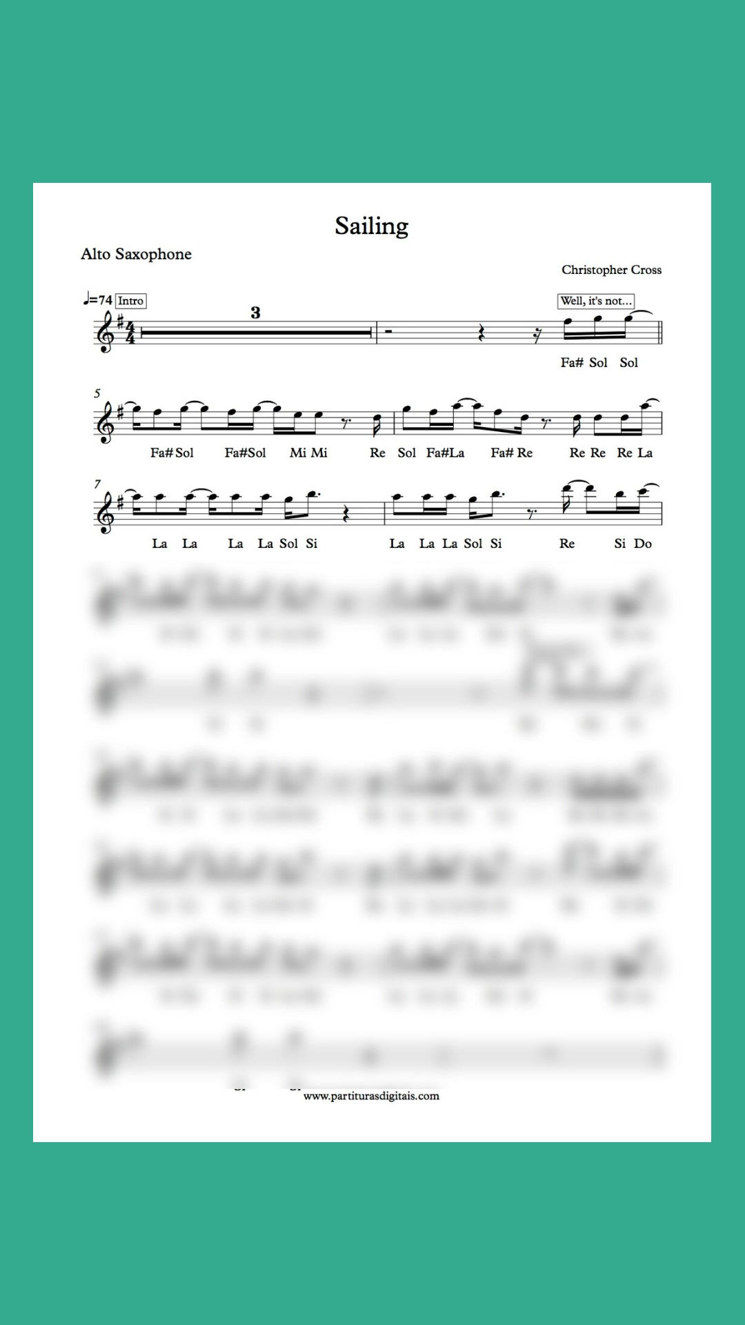 Sailing - Christopher Cross