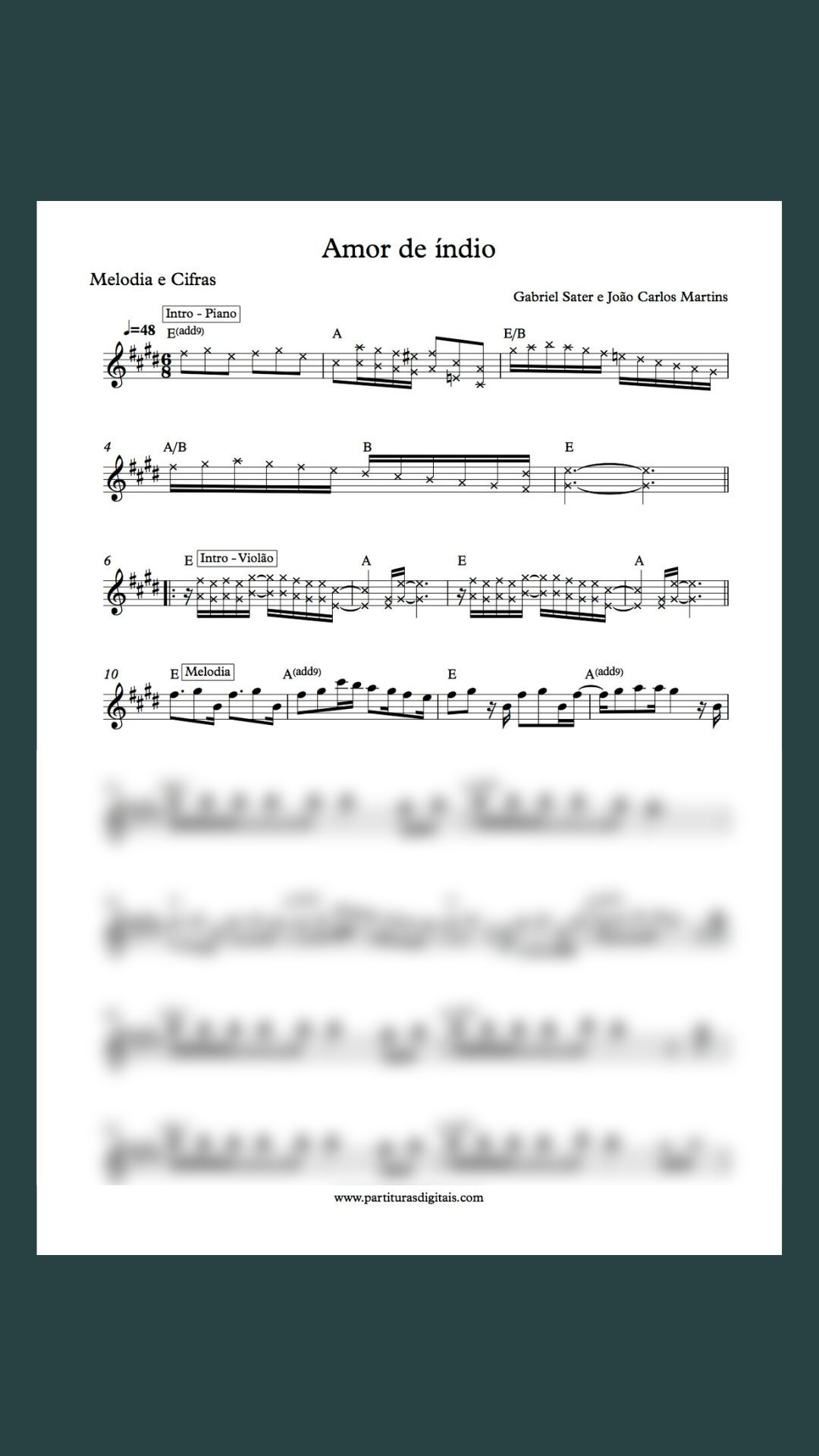 Amor de índio - Gabriel Sater & João Carlos Martins