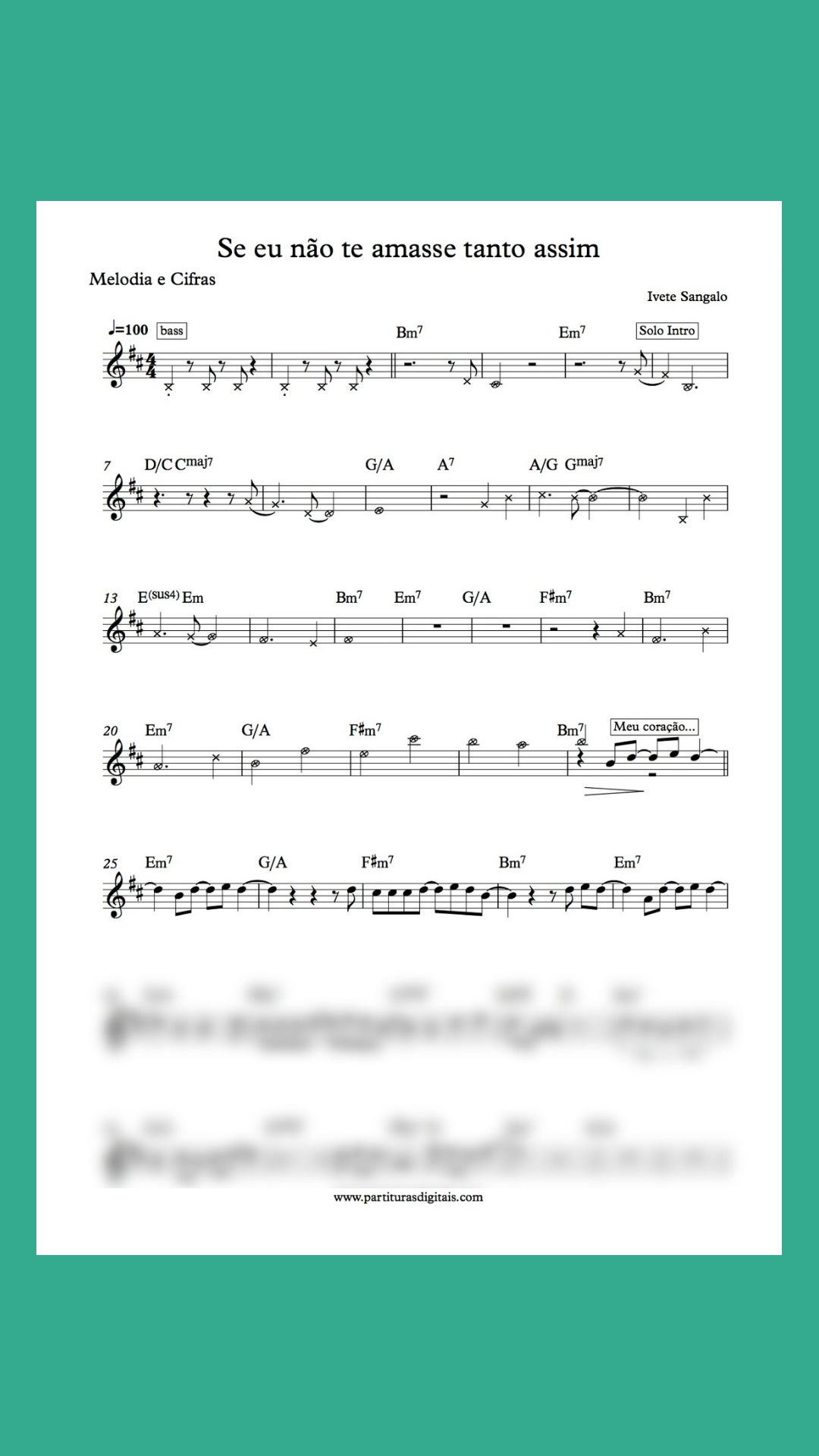 Se eu não te amasse tanto assim - Ivete Sangalo