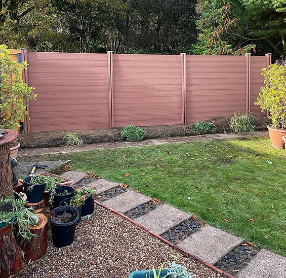 Autumn Oak Composite Fence