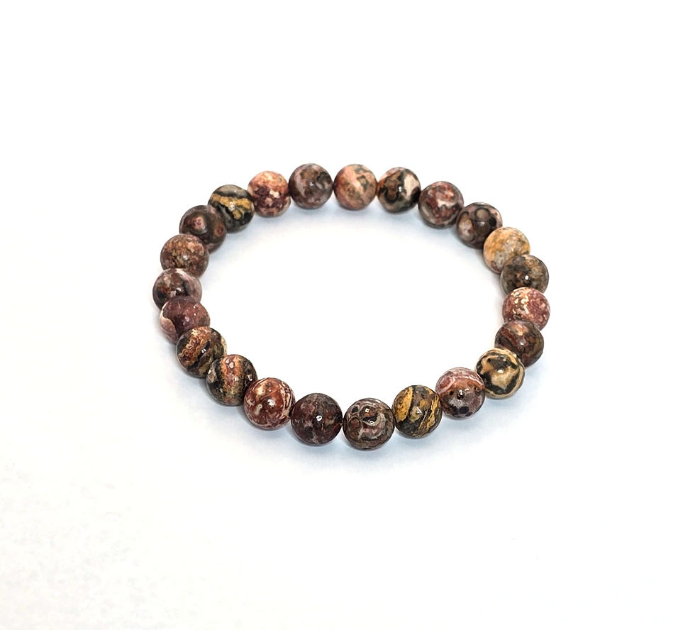 Natural Leopard Skin Jaspers  Bracelets