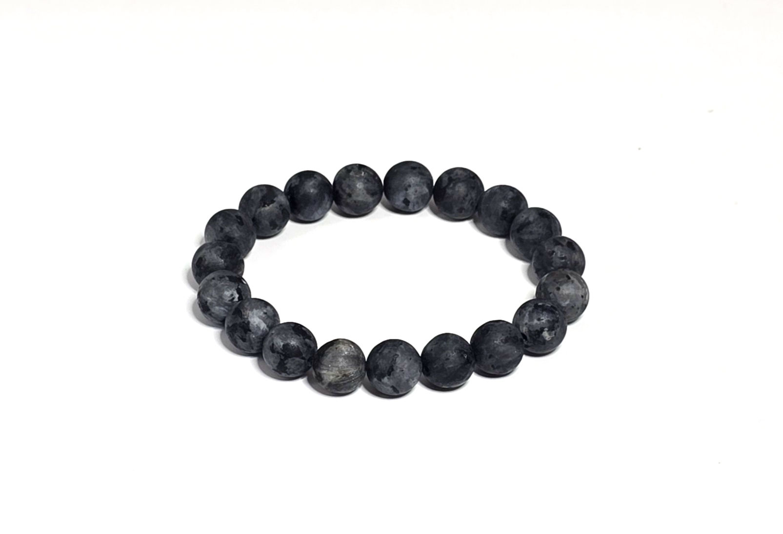 Natural Black Matte Labradorite Stone Bracelets