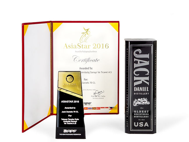 Jack Daniel's Tin And Teksan's 2016 AsiaStar Packaging Award