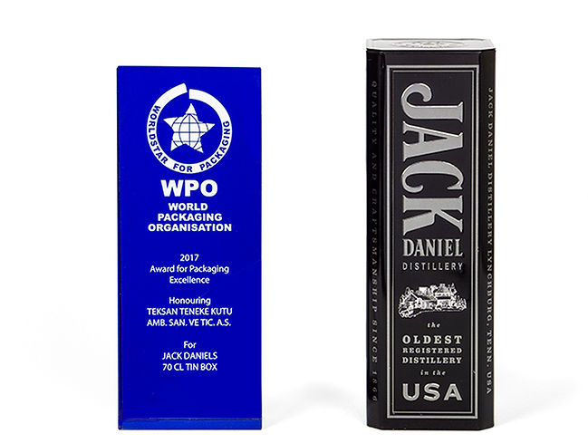 Jack Daniel's Tin And Teksan's 2017 World Packaging Organization Award