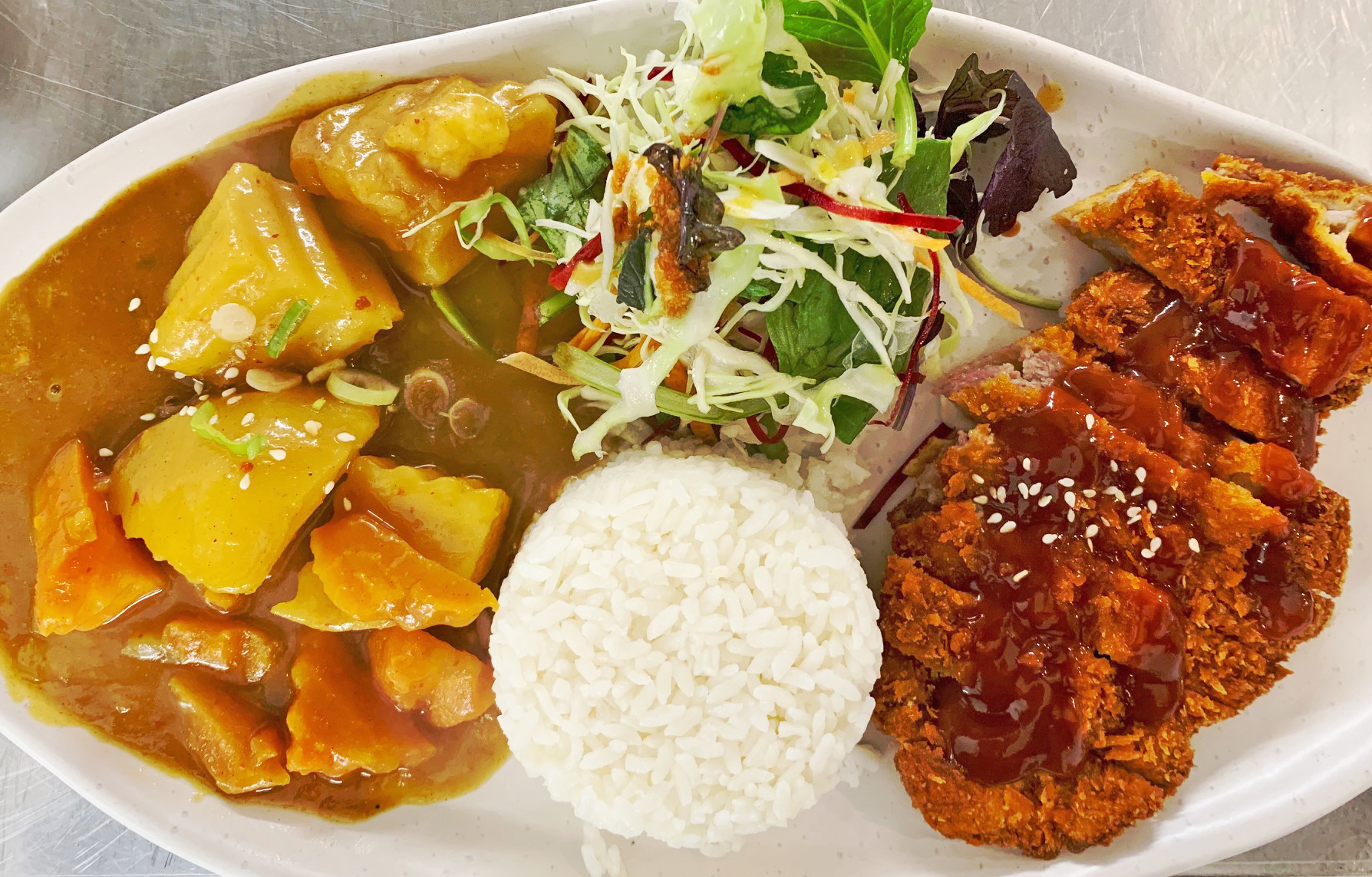 Arranged Food and Objects