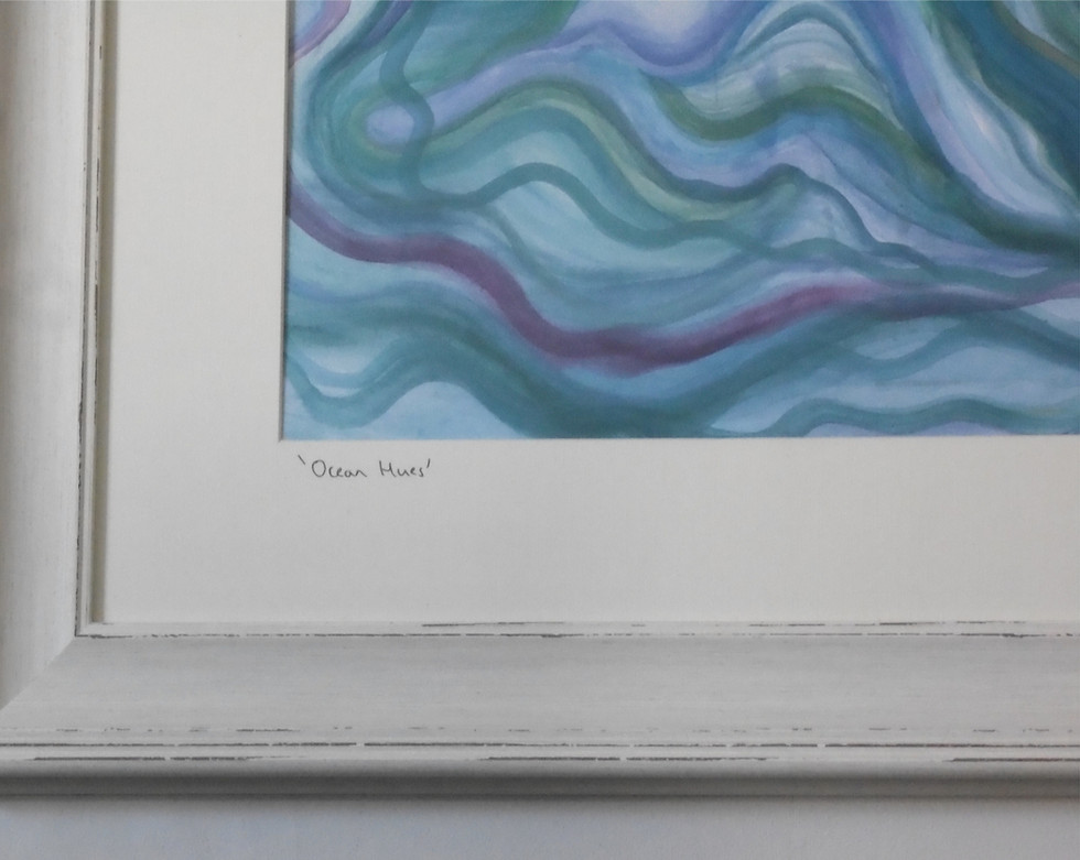 Thumbnail: 'Ocean Hues' - Framed Original Painting