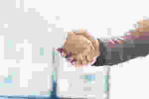 Shaking hands