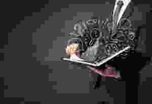 Reading a book