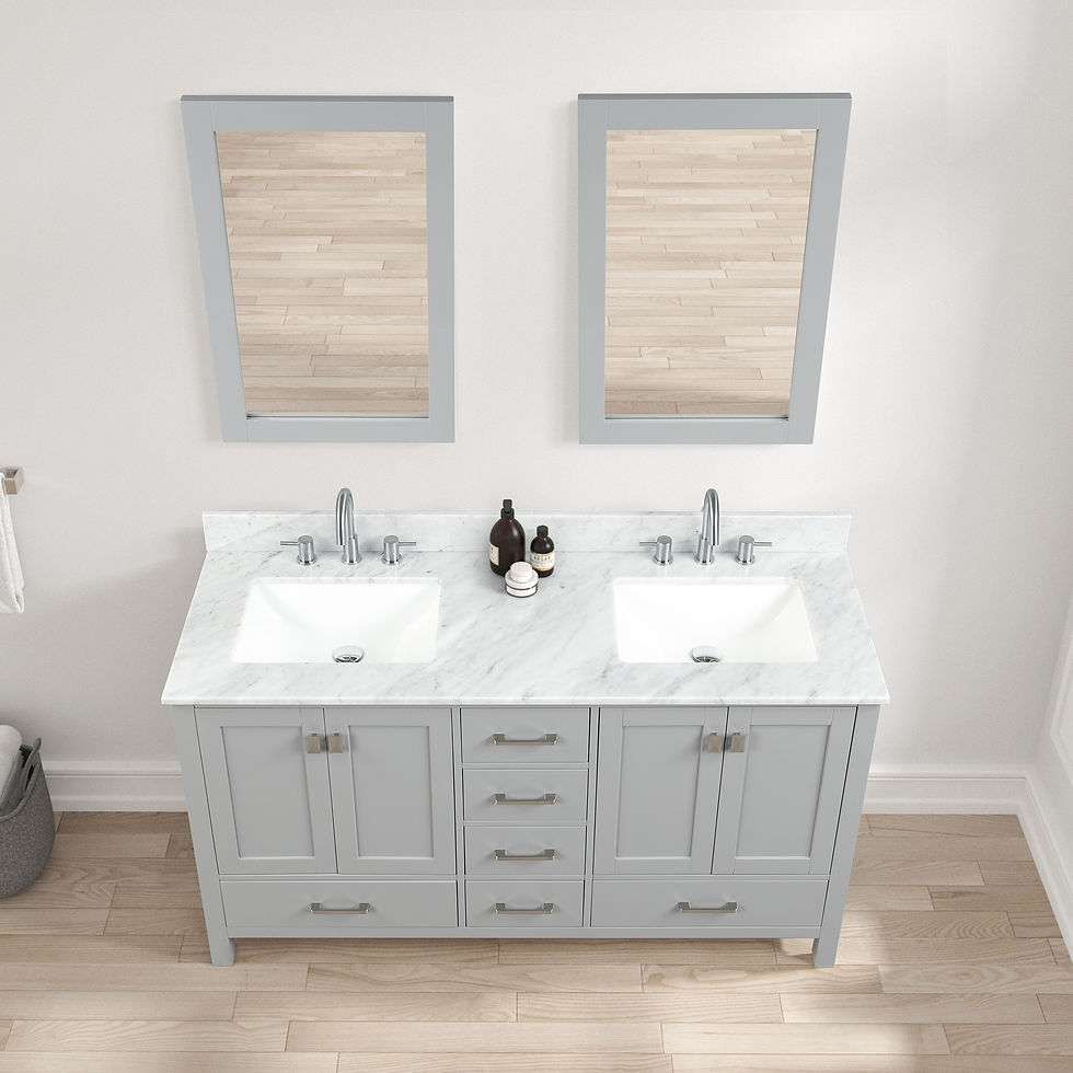 Thumbnail: Geneva 60″ Bathroom Vanity – Stylish &amp;amp;amp;amp; Functional Design