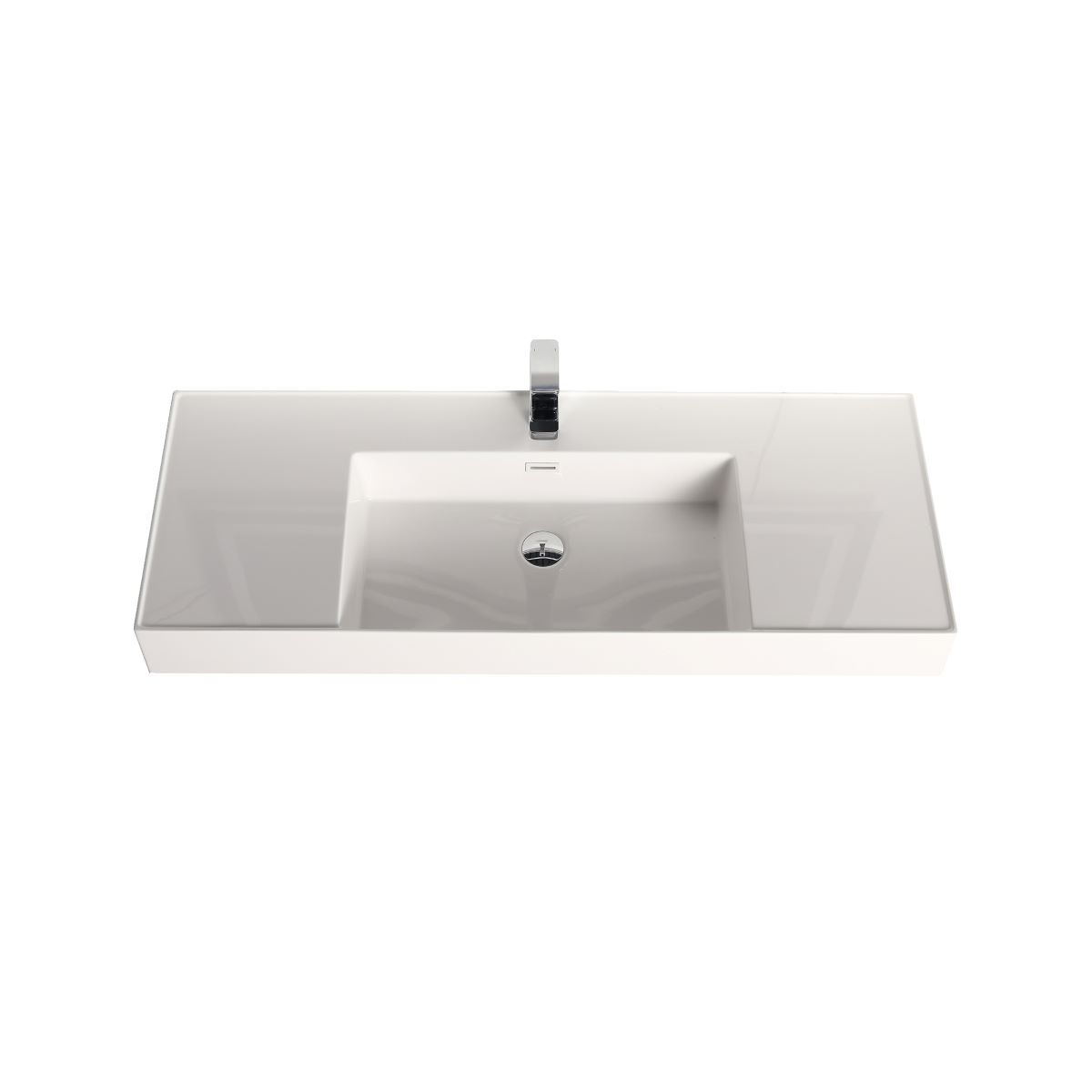 4-3/4 Thickness Acrylic Top-Mount Basin 48x18 Single