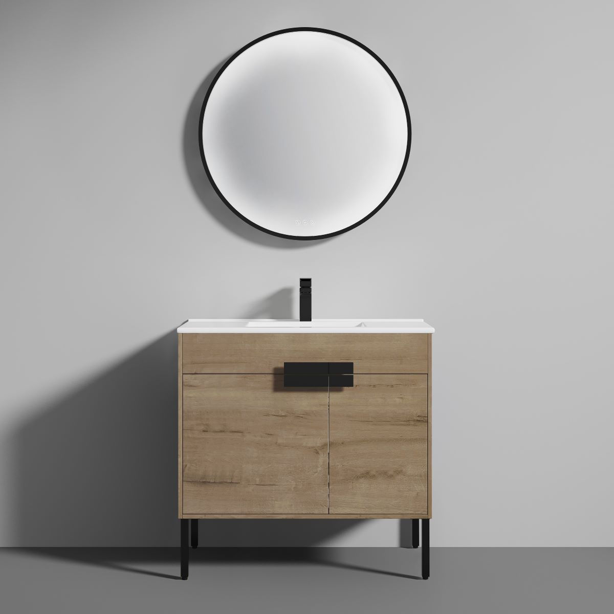 Bari 36″ Vanity – Modern Bathroom Vanity with Soft-Close Storage