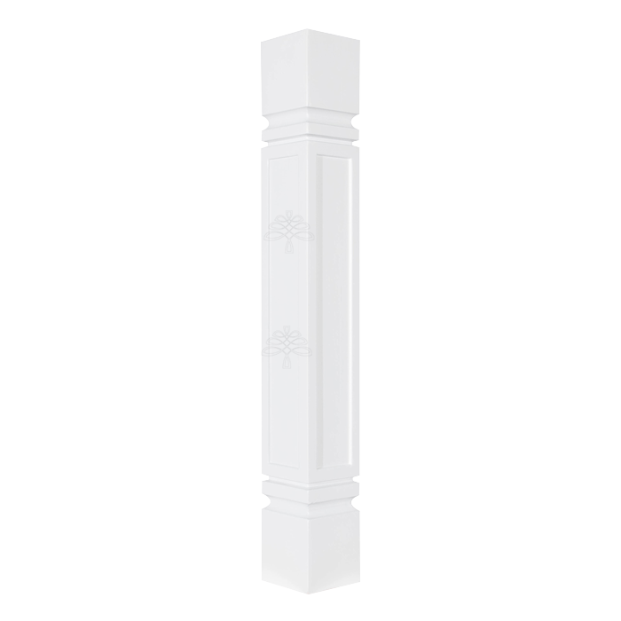 Thumbnail: White Shaker Spool Flat Design W3" H34 1/2" D3"