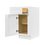 Thumbnail: Lancaster White Base Cabinet - 9"W x 34 1/2"H x 24"D
