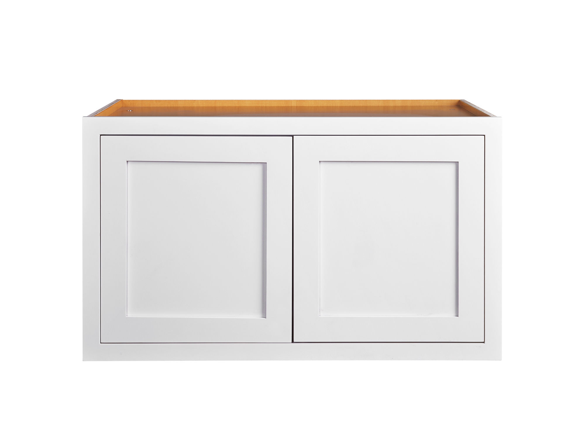 RTA White Shaker Inset Wall Cabinet 36"W x 24"H x 14"D (2 Doors)