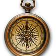 Antique Brass Compass