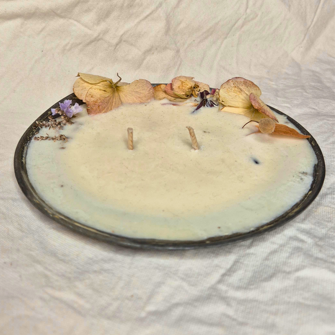 L'assiette étain - Fleur d'oranger