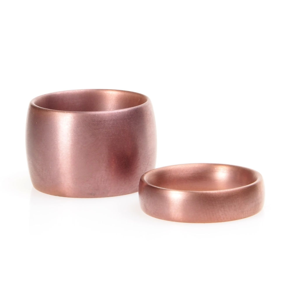 Miniaturbild: Titan-Silber-Gold Ringe