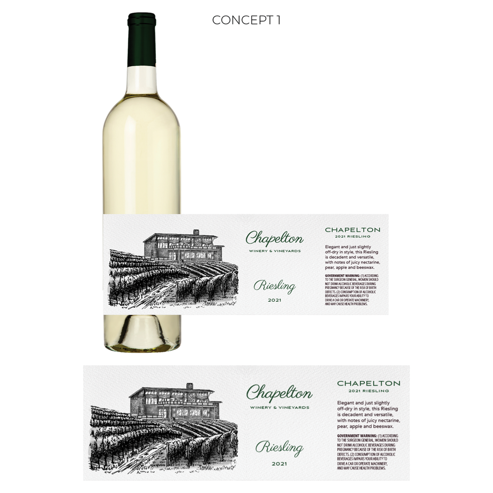 Chapelton Vineyards – Label Design Concept 2