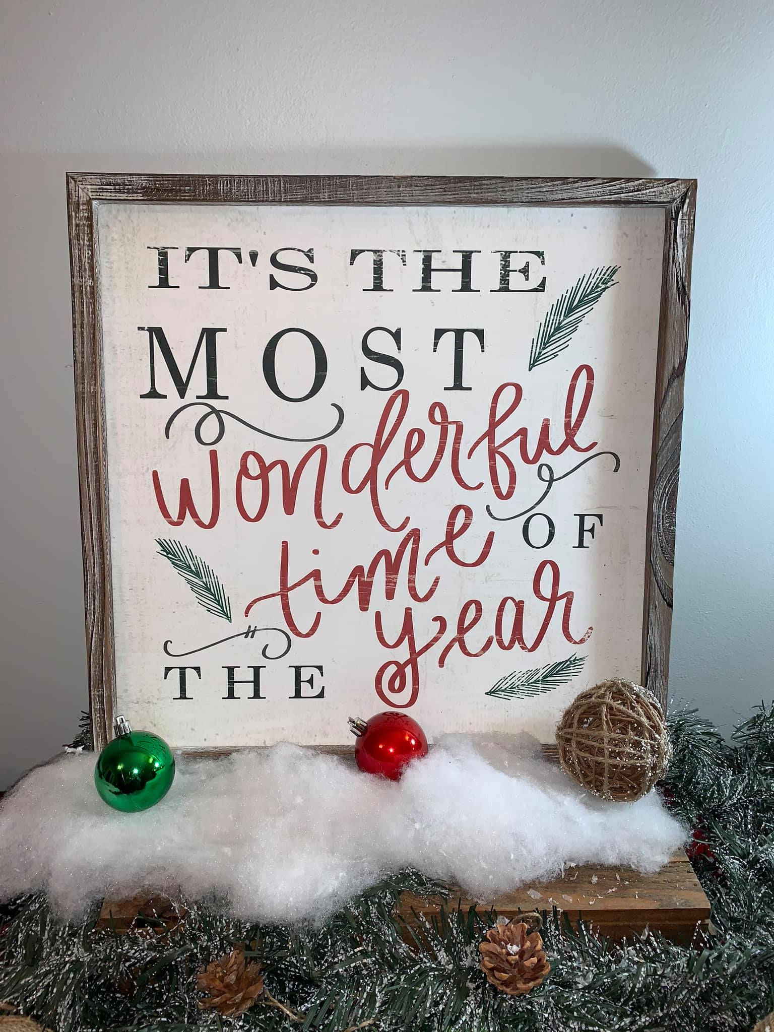 Most Wonderful Time wood sign