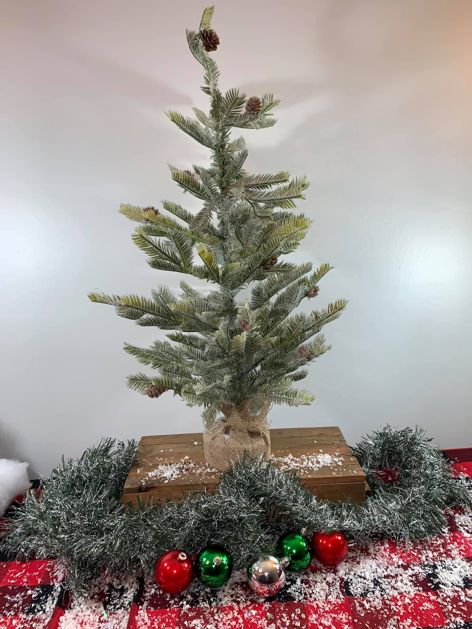 Frosted Evergreen Tree