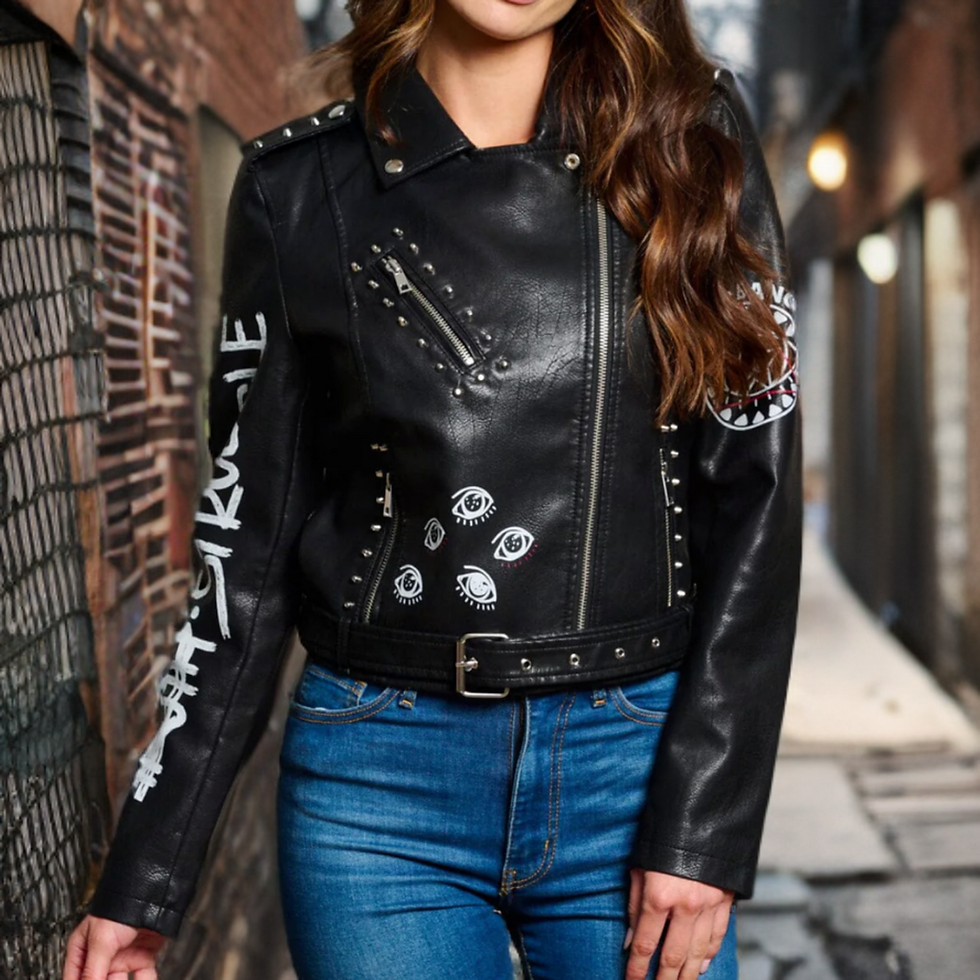 Thumbnail: I Dare You Biker Girl Jacket 