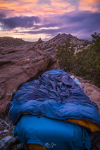 Cowboy camped in Vasquez Rocks