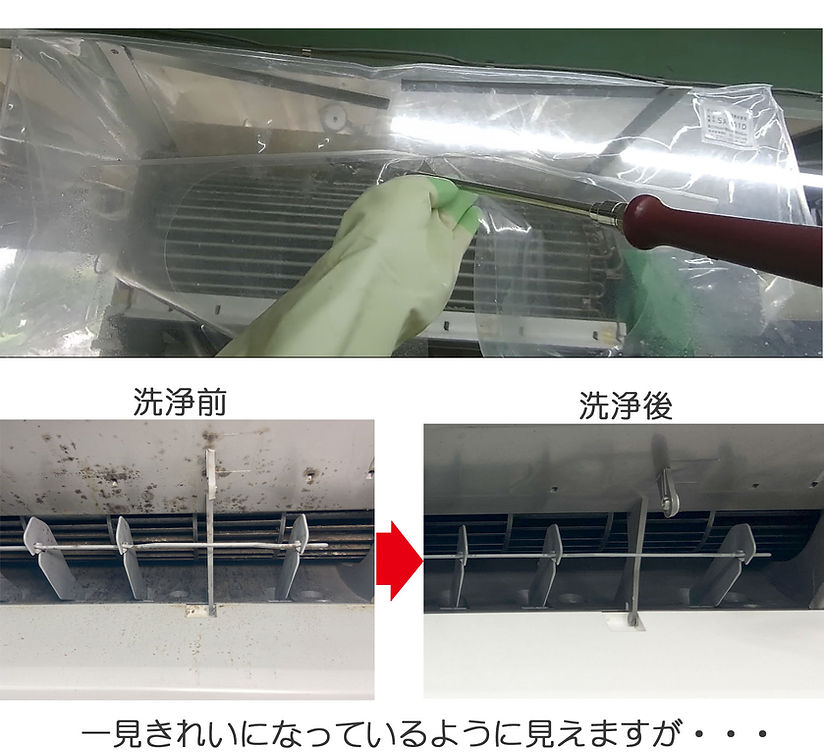 大阪府堺市北区北花田町にて壁掛けクリーニング実施