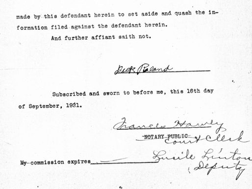 Recovering History: The Freeing of Dick Roland