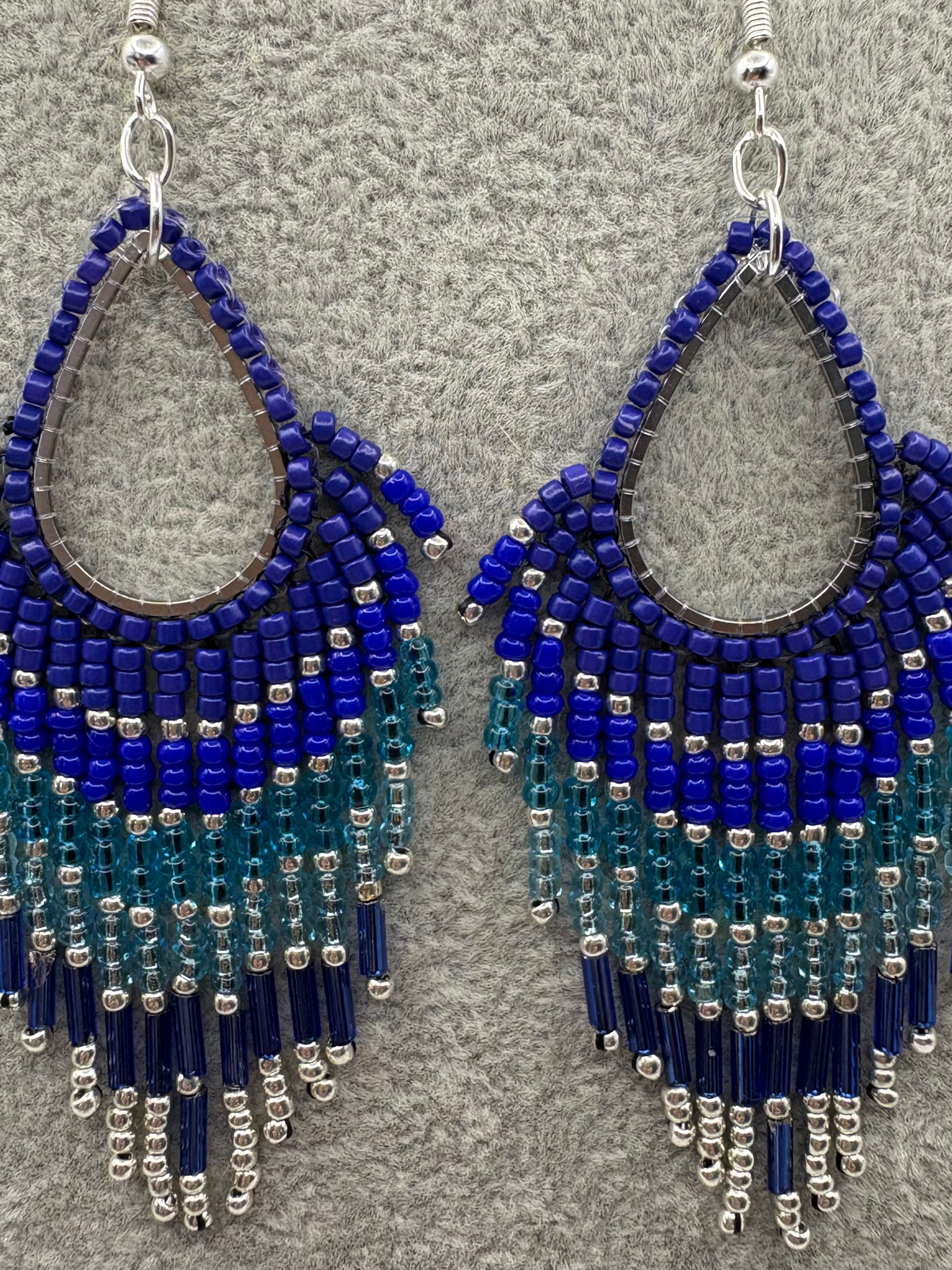 The BLUE JAYS | beaded earrings