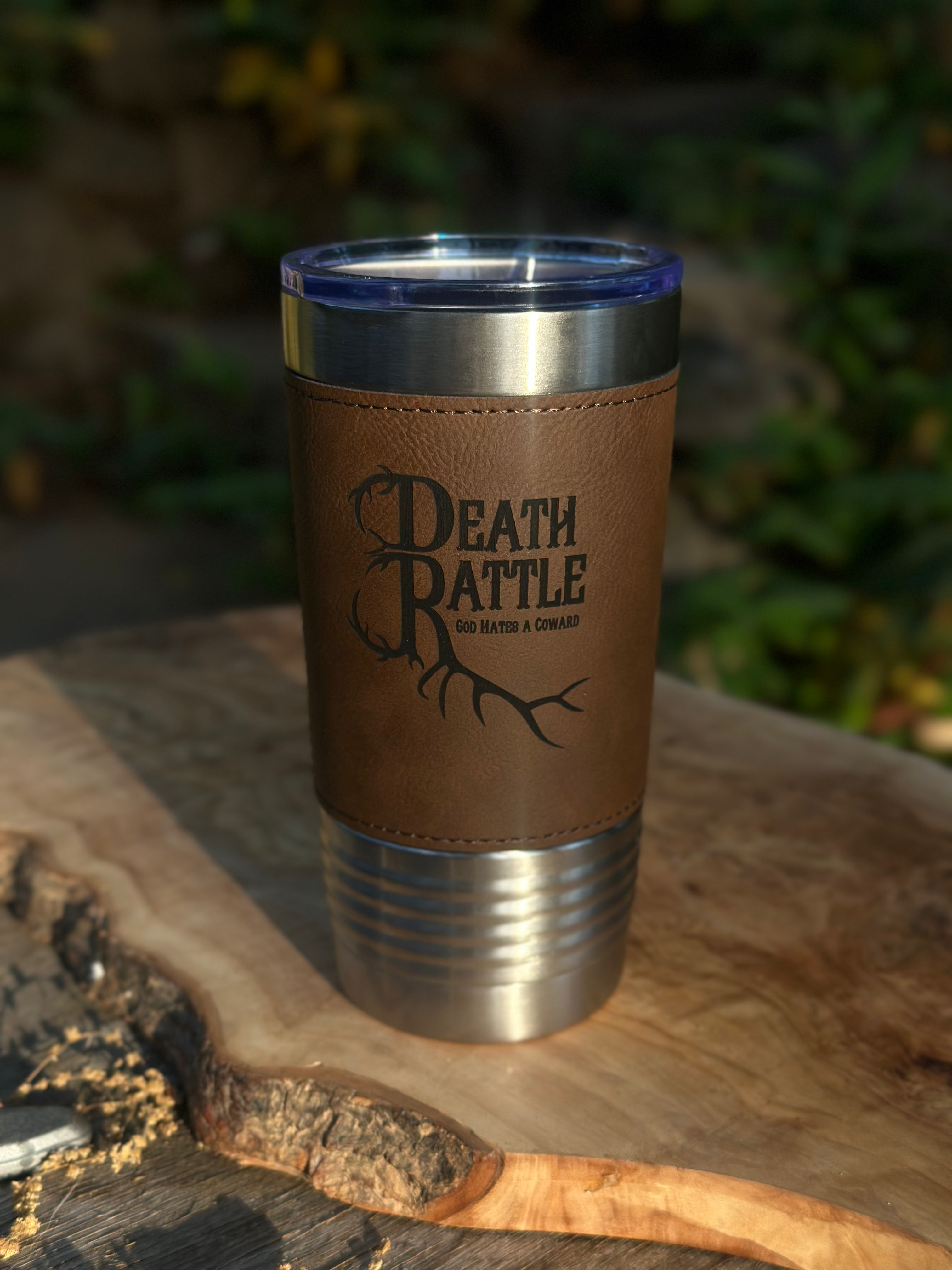 Tobacco Leatherette Tumbler