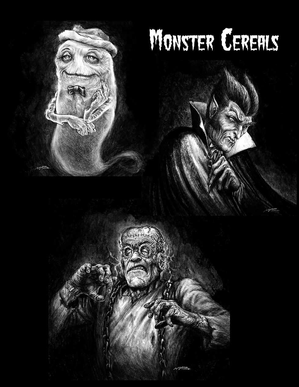 10 MONSTER CEREALS CD PORTFOLIO PAGES